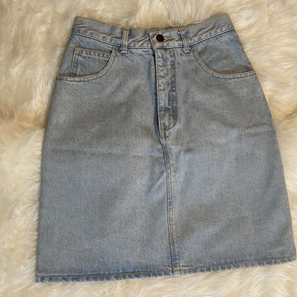 Georges Marciano for Guess Denim Skirt Classic Fit Light Wash Women’s Size 30